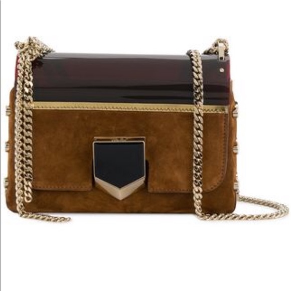 Jimmy Choo petite lockett crossbody bag brownsuede - Picture 2 of 8